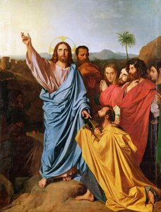 يسوع يعيد المفاتيح إلى القديس بطرس 1820